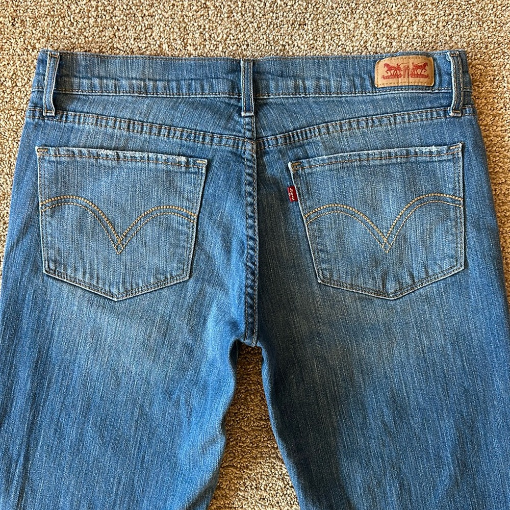 Levis 524 Low Rise Boot Cut Stretch Jeans Sz 11M VG/EUC - Picture 4 of 13